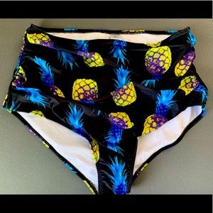 High waisted bikini bottoms